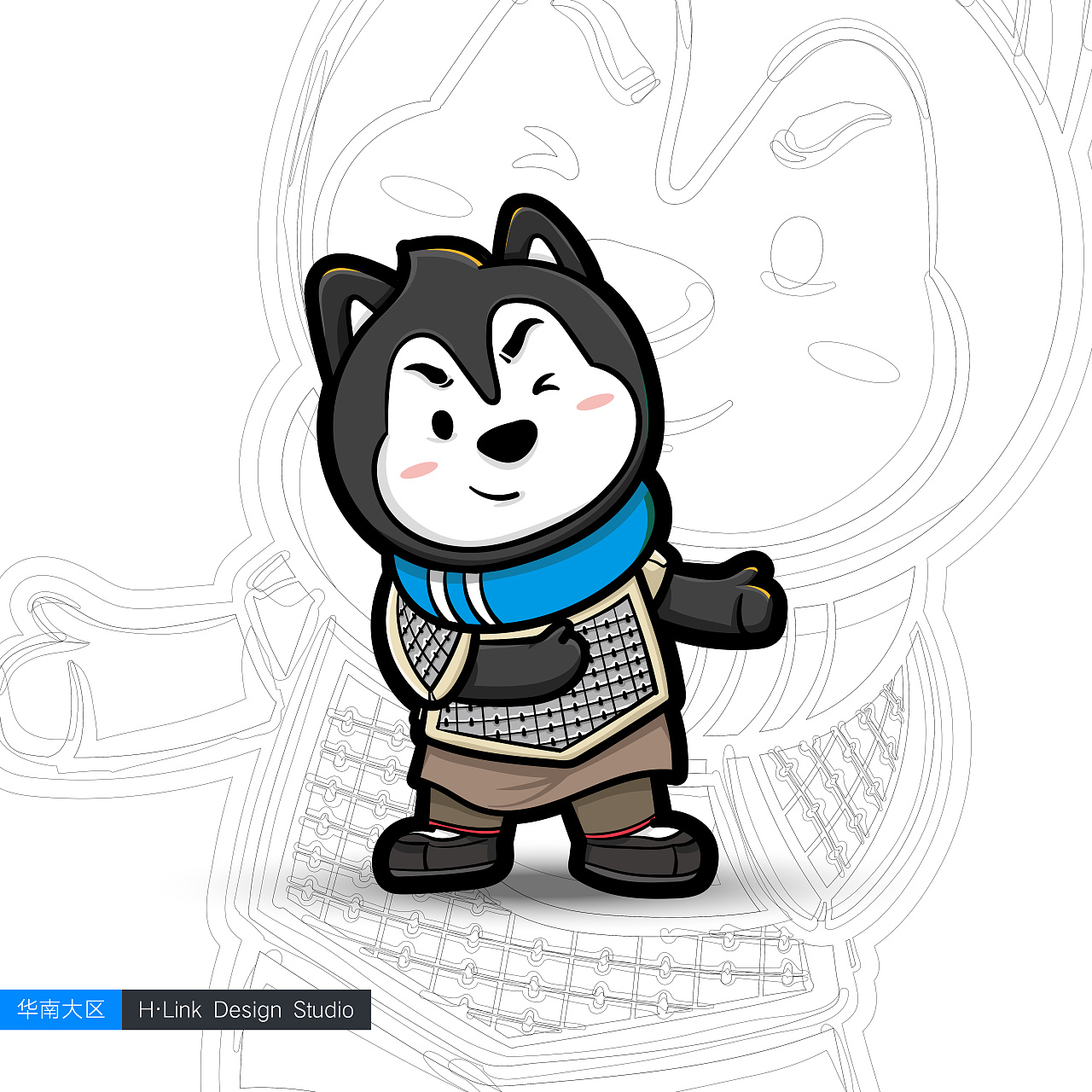 哈啰出行涂鸦墙 附创作过程