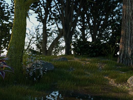 C4D&OC森林自然场景
