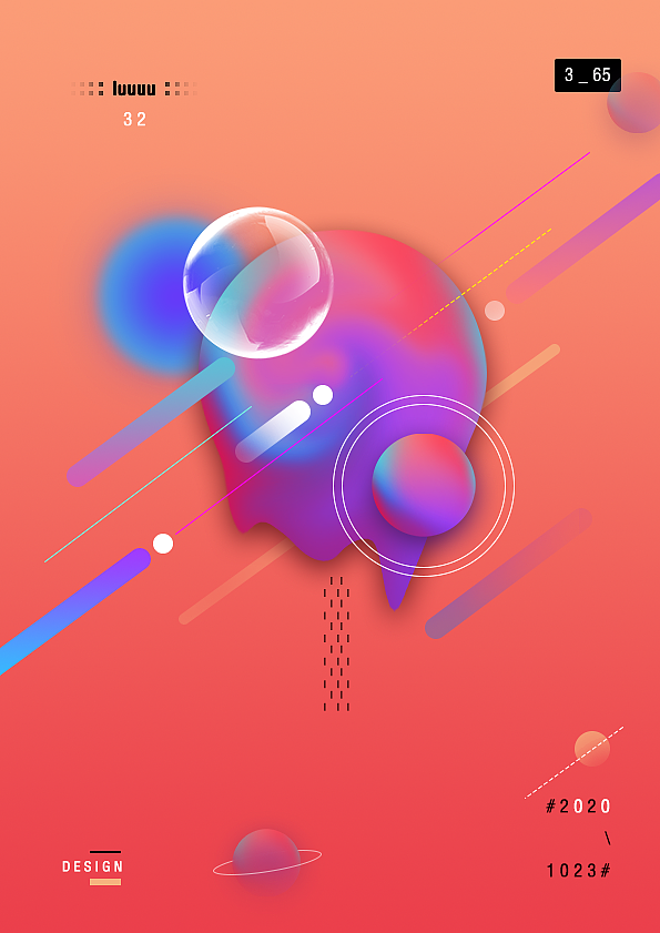 液化渐变海报（图ZMjMwMTAyMDQw） - 海报 - 站酷设计师卤大猪蹄子儿原创素材 - 站酷ZCOOL