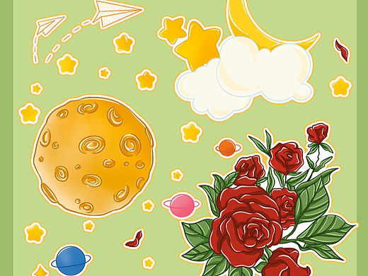 小王子（个人主页-ZNjc3MDM5OTY=） - 商业插画 - 站酷设计师蚂蚁搬小家原创素材 - 站酷ZCOOL