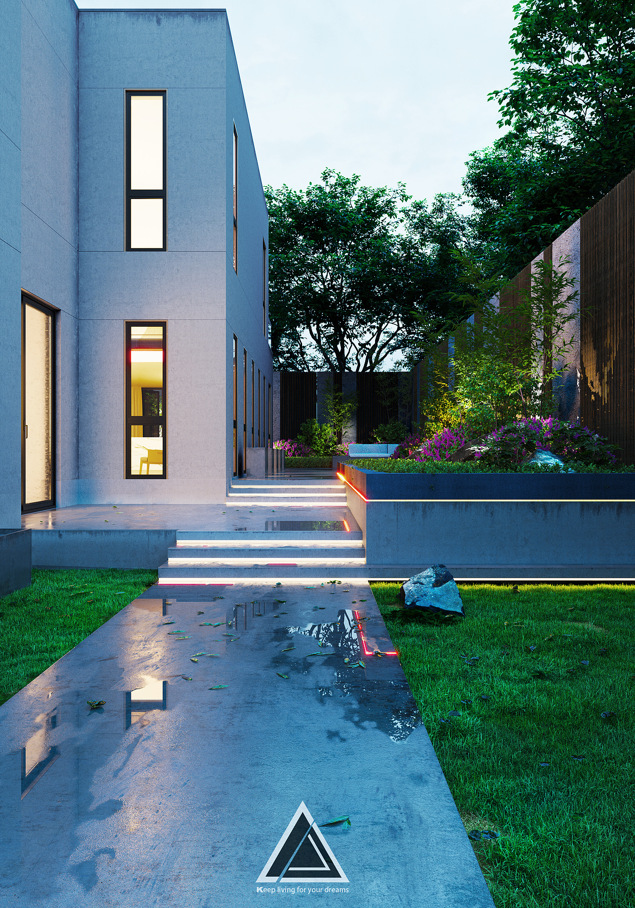 别墅渲染|空间|建筑设计|unreve_原创作品-站酷zcool