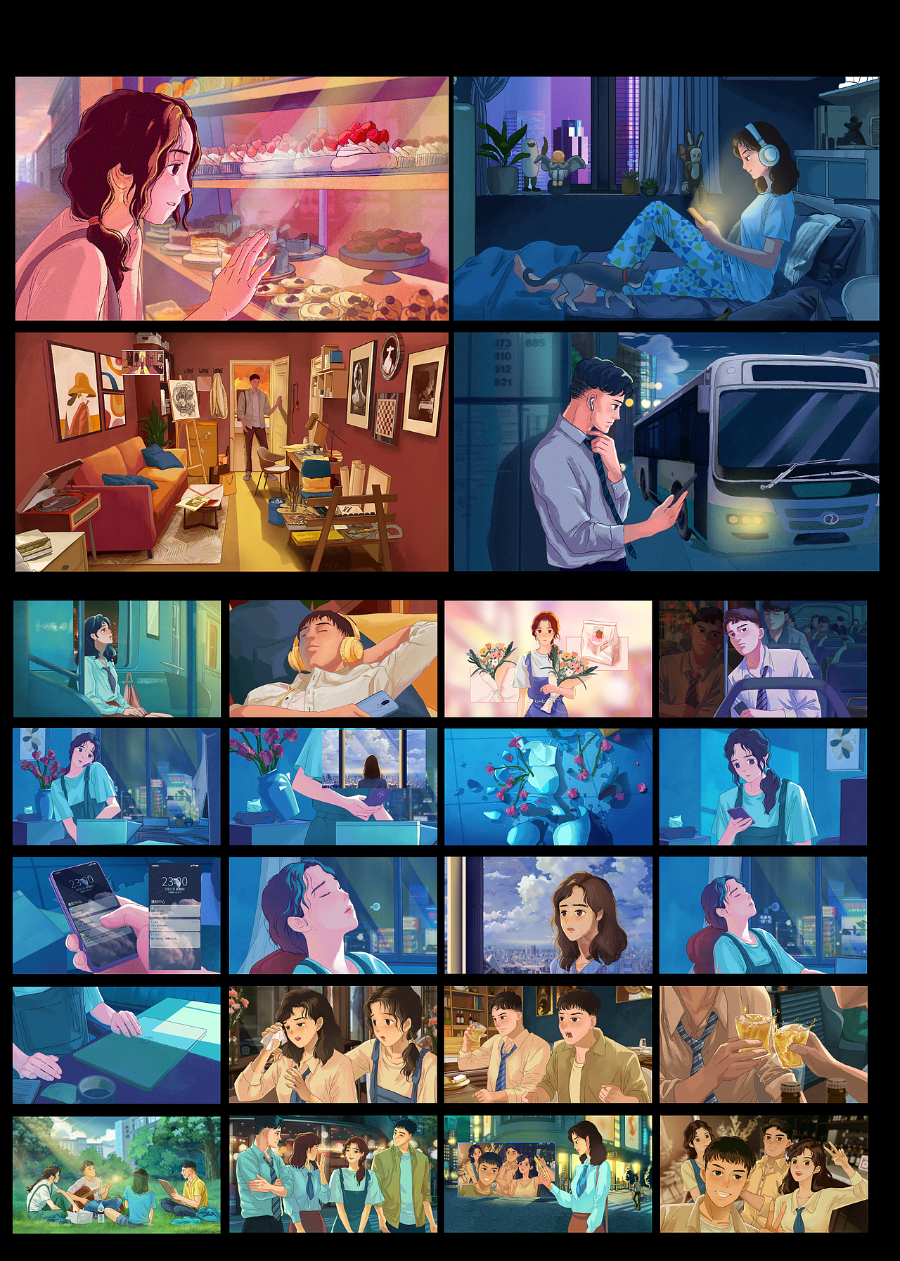 迟到的2022插画年度总结 包装插画 分镜 概念设计 手绘（图ZMzM0NTYyODgw） - 商业插画 - 站酷设计师非本性原创素材 - 站酷ZCOOL