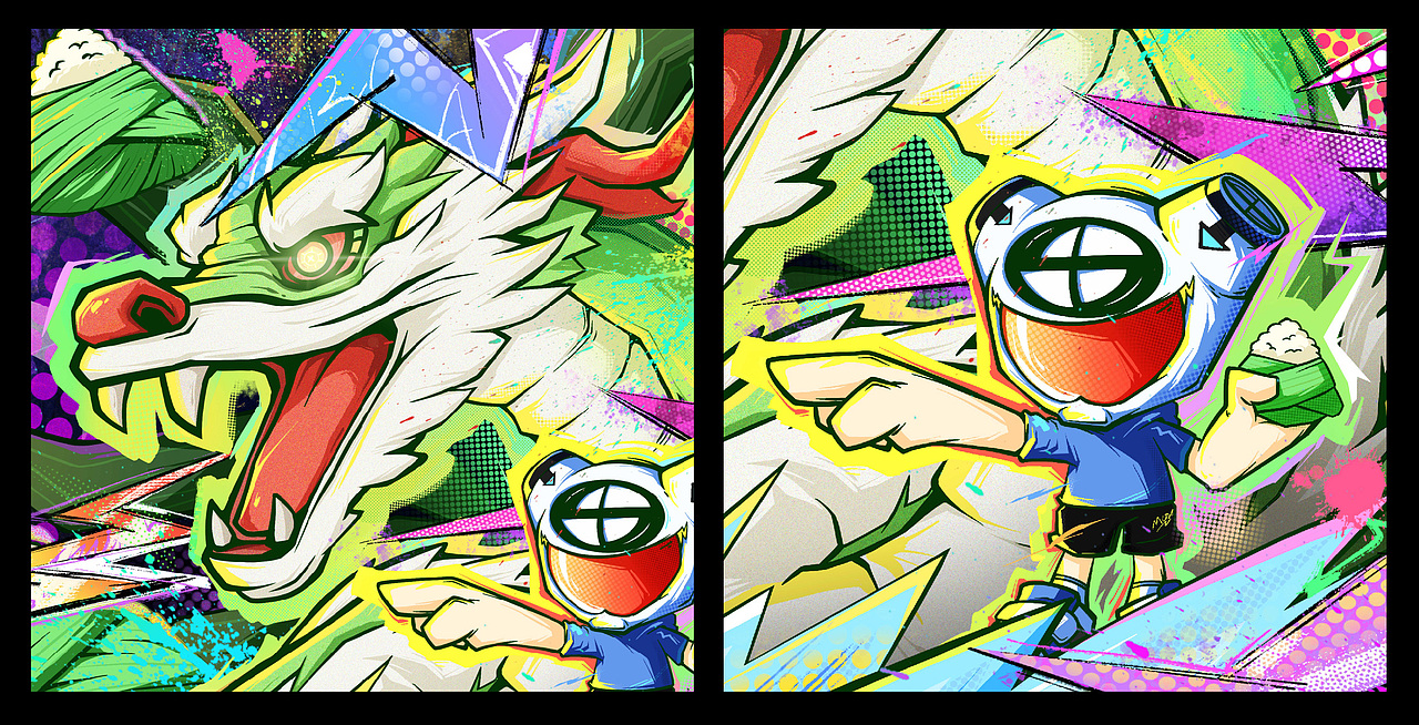 【放粽計(jì)劃】2023亞面端午主視覺(jué)KV插畫（圖ZMzQzNjc4NjA0） - 藝術(shù)插畫 - 站酷設(shè)計(jì)師肥蝦咕里Gulin原創(chuàng)素材 - 站酷ZCOOL