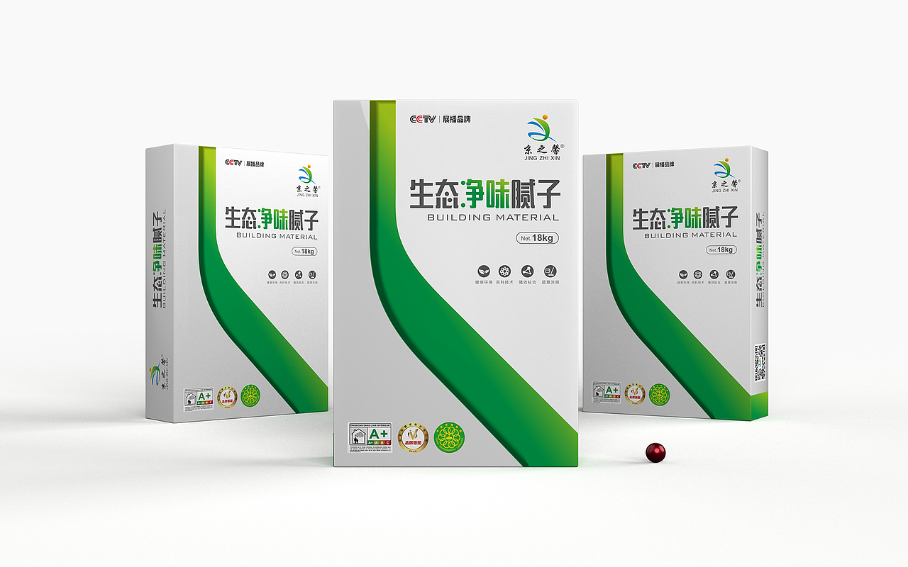 粉刷石膏腻子粉包装设计-悟杰品牌视觉设计