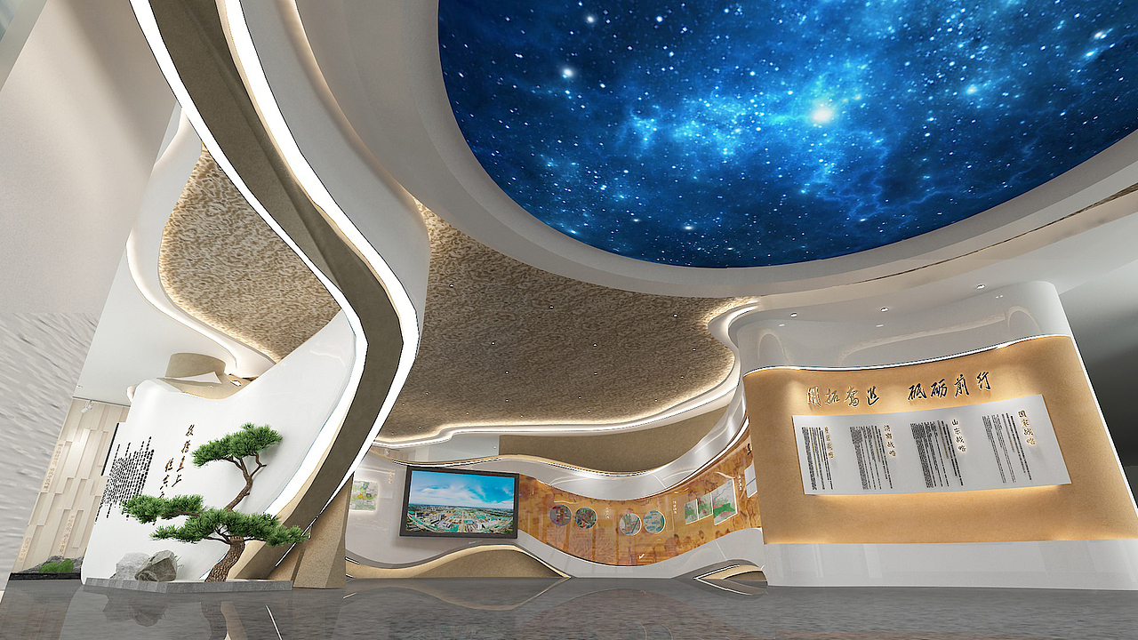某地的一个售楼处兼文化展厅设计（图ZMzcwMjI0NjU2） - 商业空间设计 - 站酷设计师王大垂原创素材 - 站酷ZCOOL
