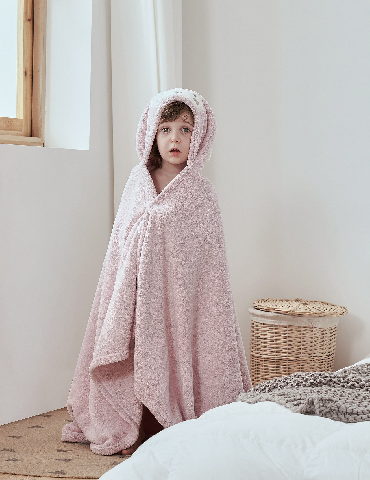 儿童睡袋家纺毛毯拍摄