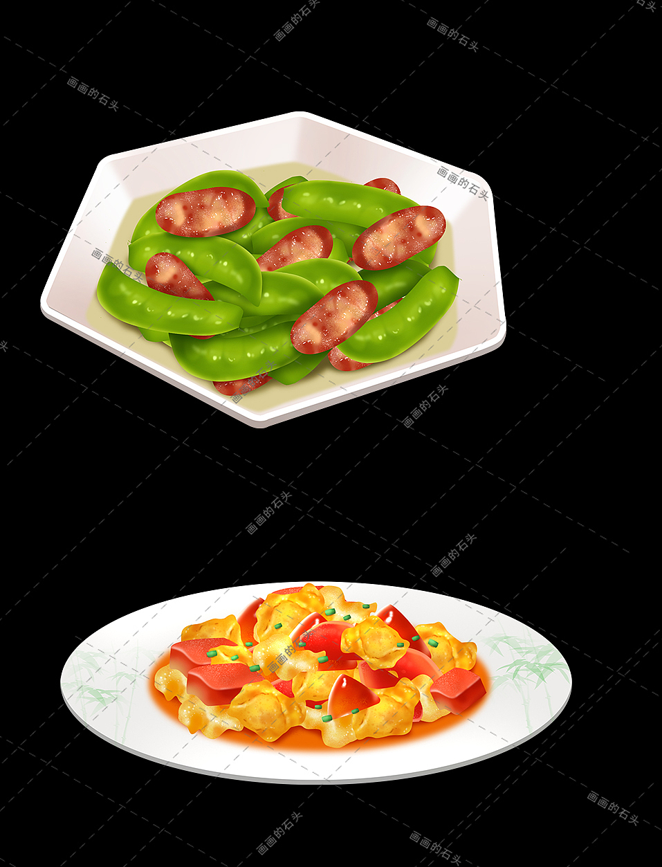 美食手绘（图ZMjY5Mzk5NzMy） - 创作习作 - 站酷设计师石头爱发呆原创素材 - 站酷ZCOOL
