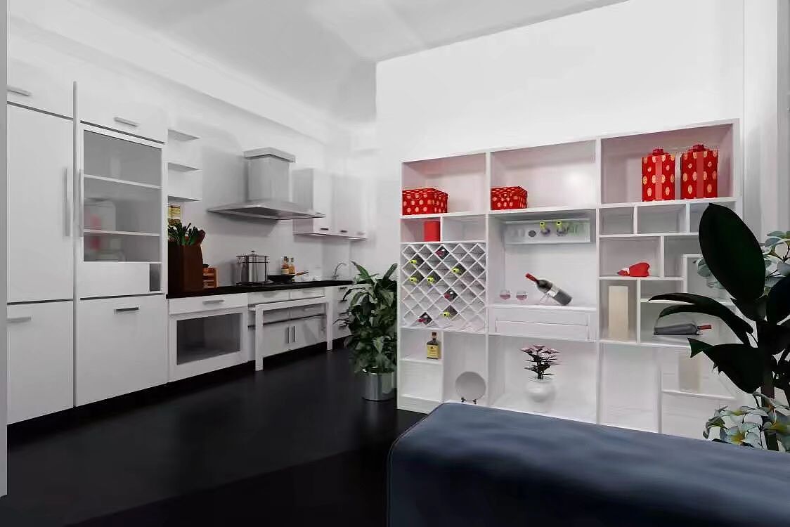 小户型可变性空间3D效果图设计