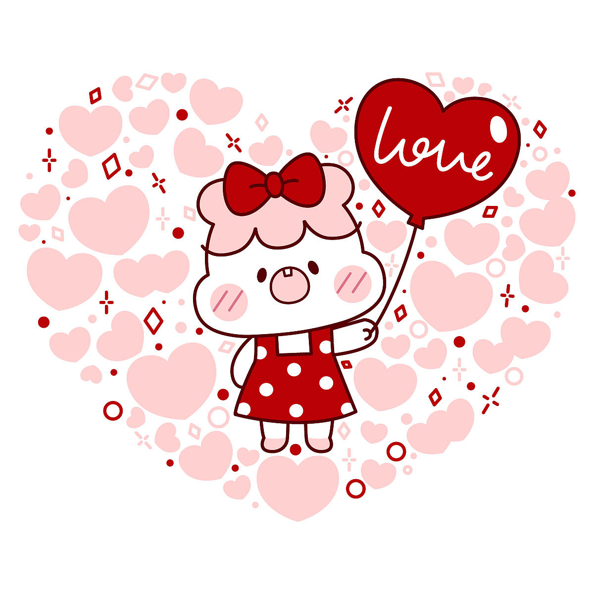 小仓鼠哆来咪DOREMI-爱心系列