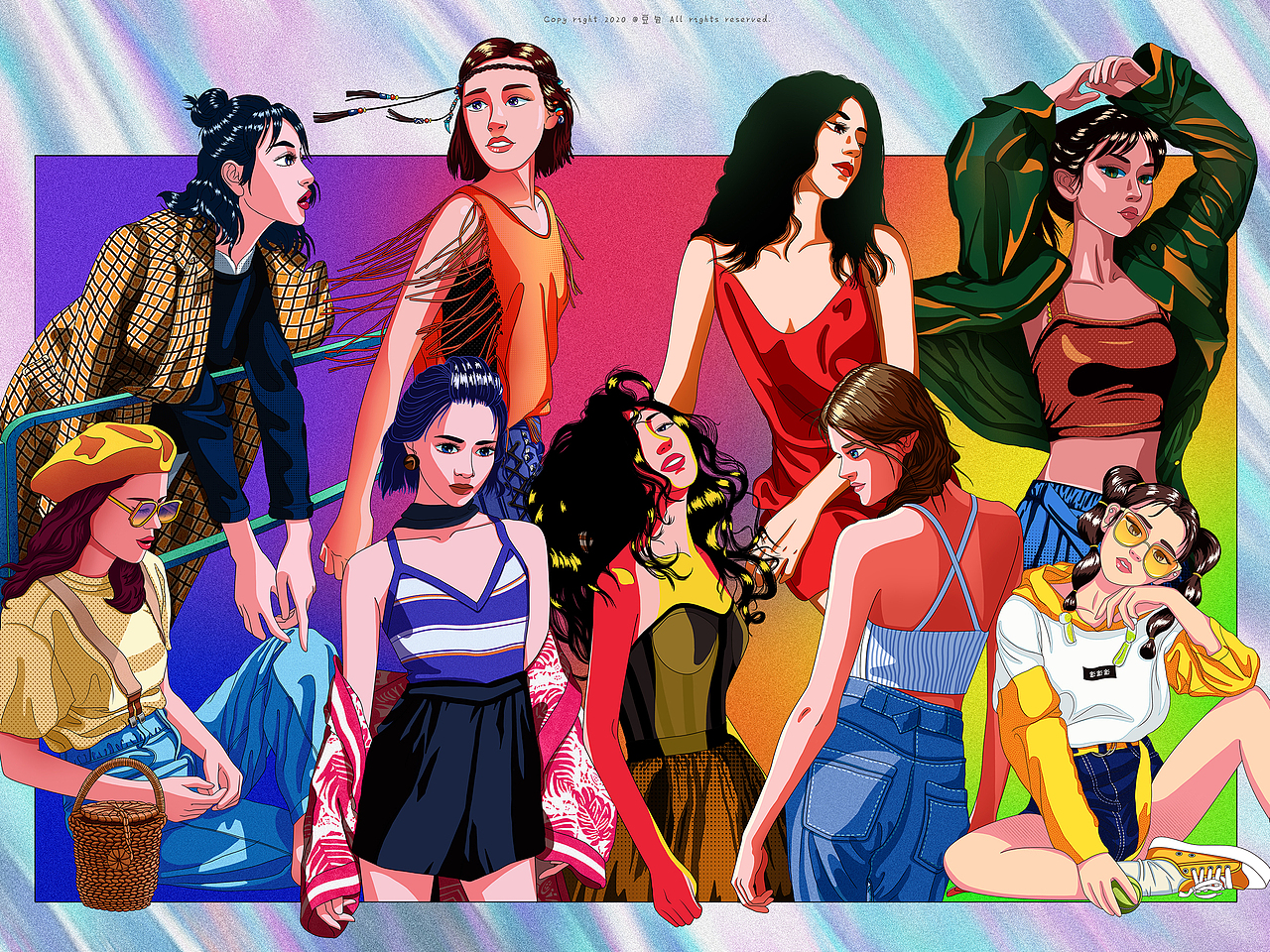 Elegant Ladies 合集二（图ZMjE3NTYzOTUy） - 创作习作 - 站酷设计师一颗圆豆包原创素材 - 站酷ZCOOL