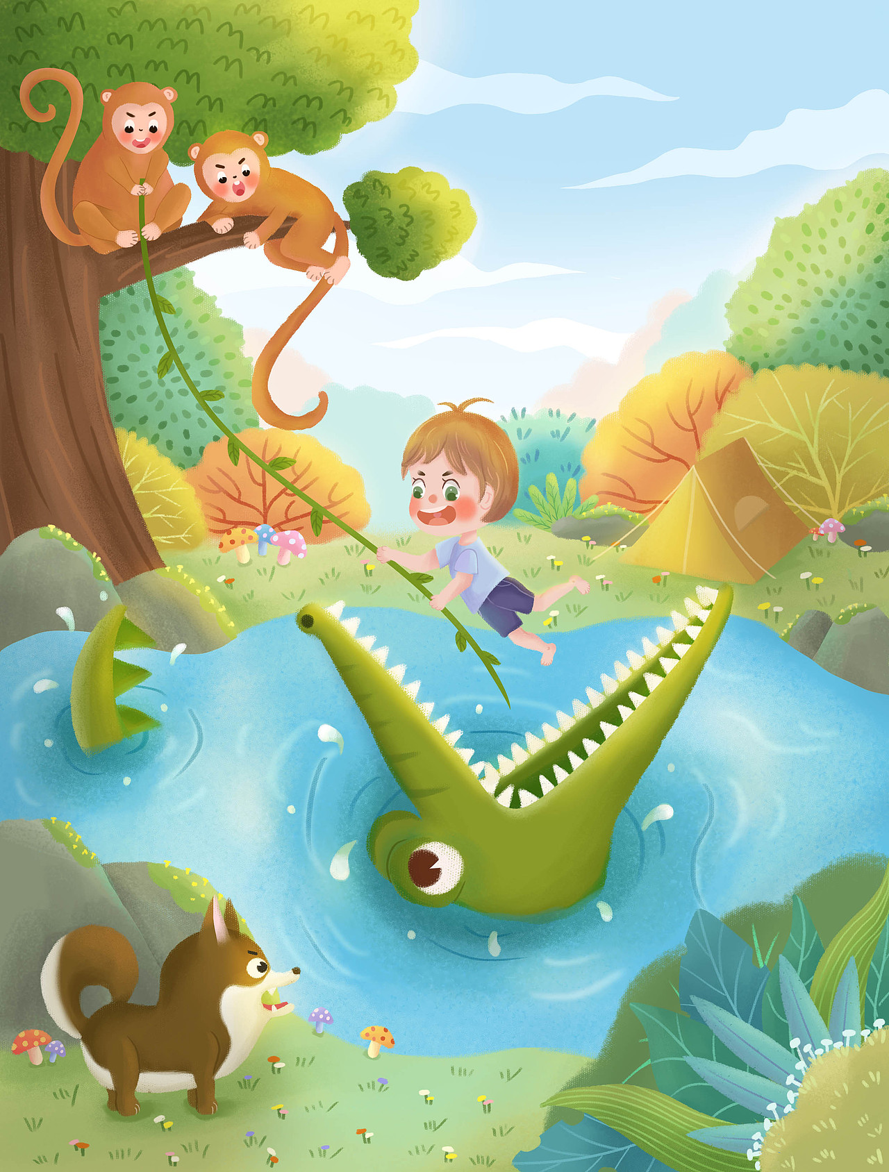 儿童插画（图ZMzAwODM0MzA0） - 儿童插画 - 站酷设计师玖染DK原创素材 - 站酷ZCOOL