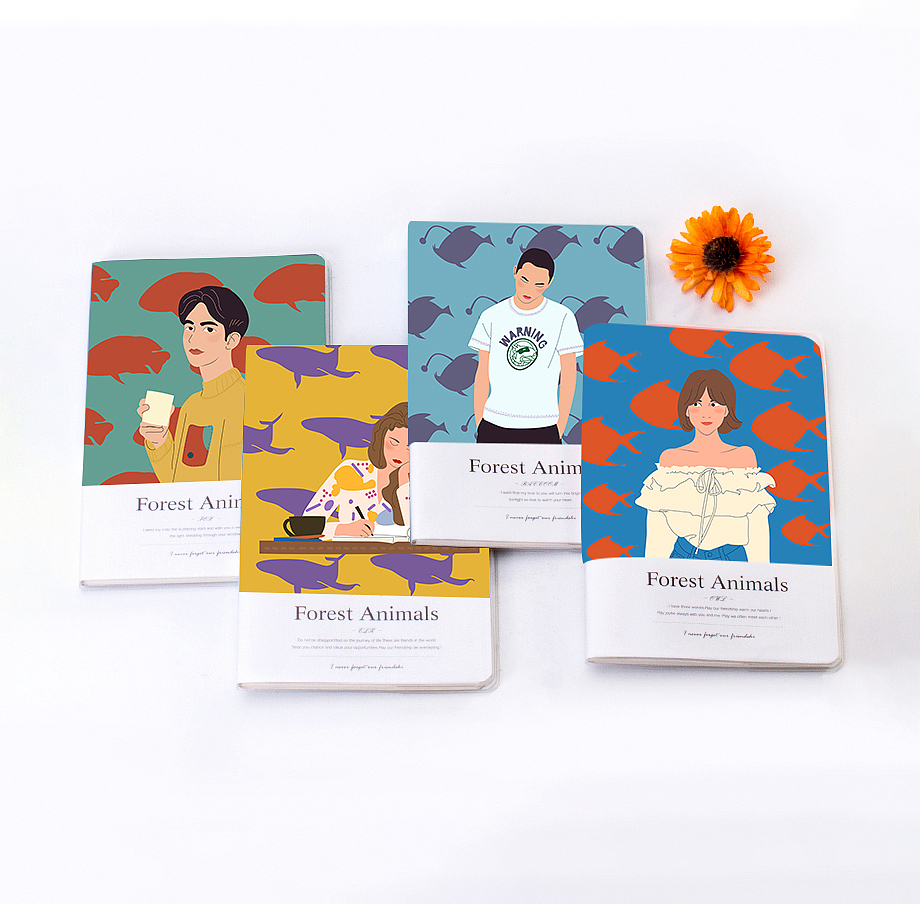 人物插画 | 余与鱼（图ZMTgwMTQ5MDI0） - 创作习作 - 站酷设计师Vicky_dd原创素材 - 站酷ZCOOL