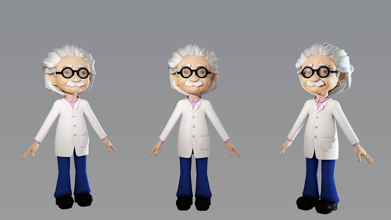 卡通角色3d建模形象设计片头制作影视动画maya模型动画|三维|人物