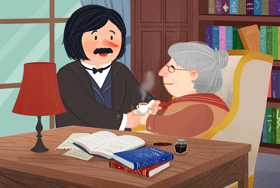 巴尔扎克（图ZMTk0ODAxMDY4） - 儿童插画 - 站酷设计师WillieWwwonka原创素材 - 站酷ZCOOL