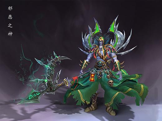 手绘角色-邪恶之神