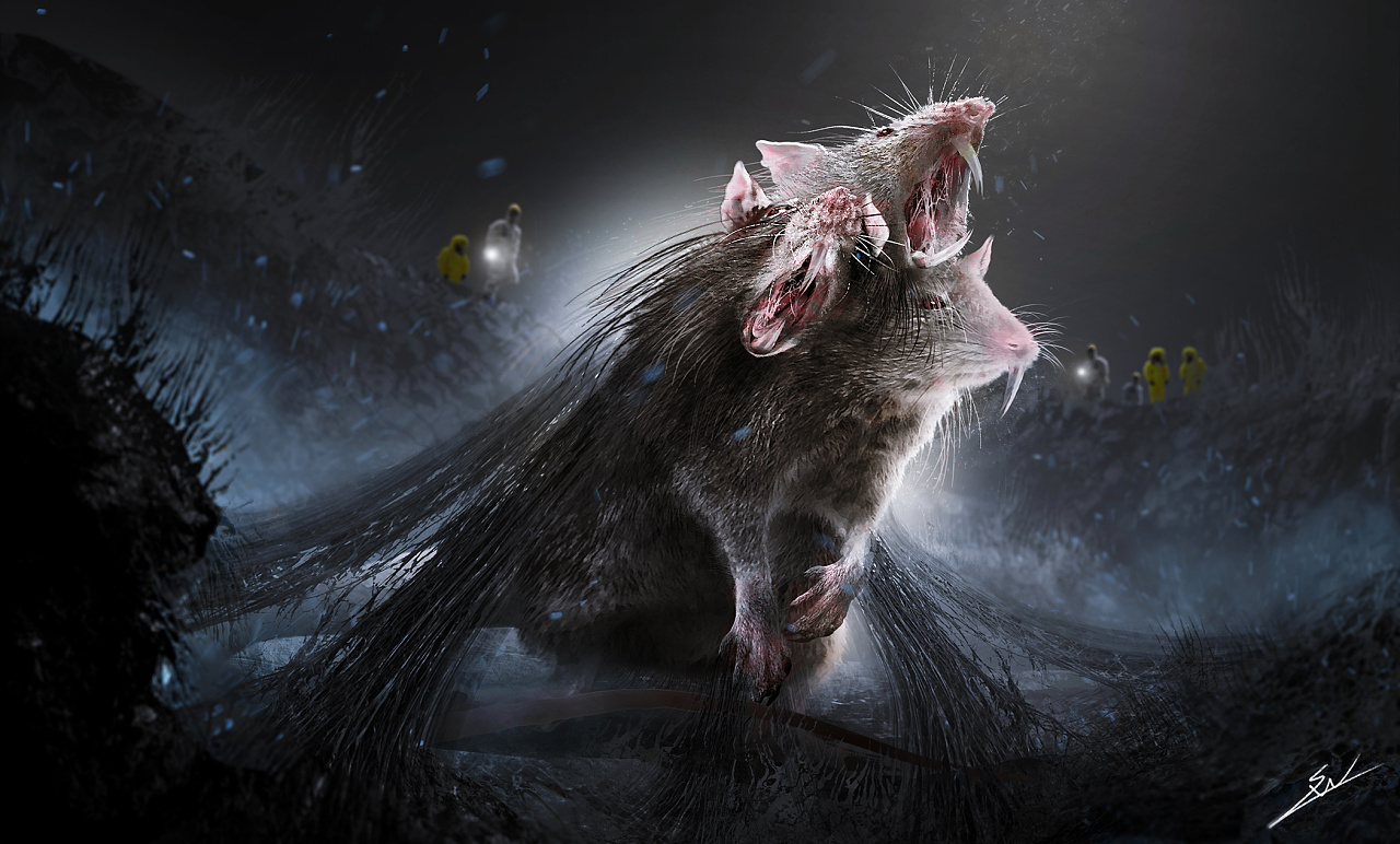 《黑神话悟空》新怪物原画公布 双头鼠妖、狰狞鼠怪_游戏