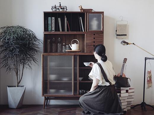 山隐造物|“藏”系列黑胡桃木樱桃木家具