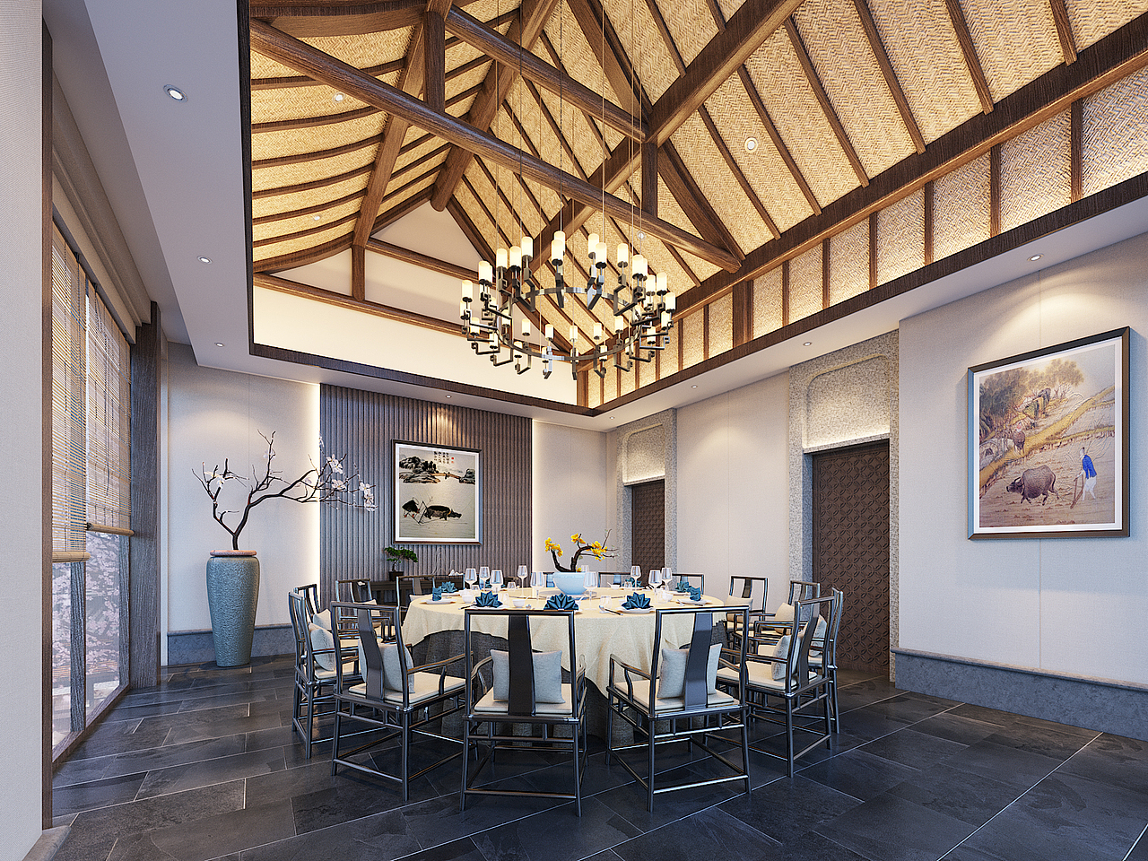 眉山书画院（图ZMTMwODg2NjY4） - 建筑/空间 - 站酷设计师北京表现汲原创素材 - 站酷ZCOOL