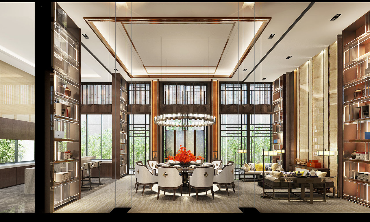 四合院别墅装修设计效果图 