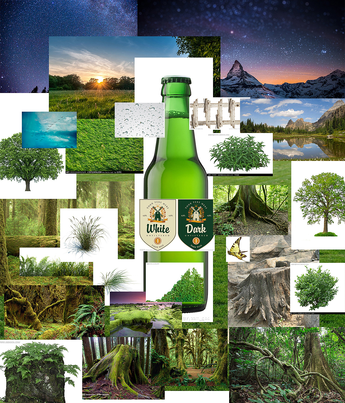 啤酒（图ZMzY4NTYwOTI=） - 海报 - 站酷设计师咸鱼的姿势原创素材 - 站酷ZCOOL