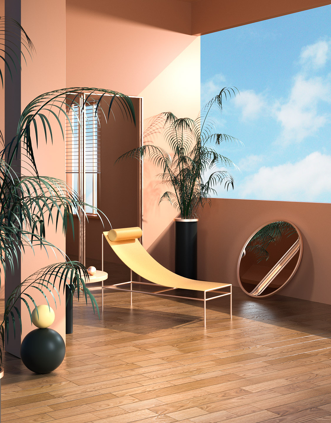 场景渲染练习 | 家居场景海报