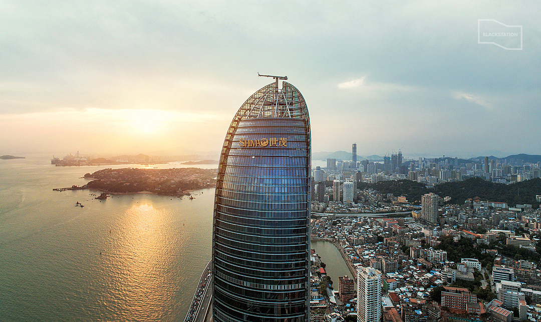 中国第一双子塔厦门世茂海峡大厦