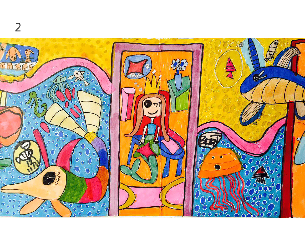 小鱼世界神秘海底力量（6岁画）（图ZMTAwOTI3NzMy） - 海报 - 站酷设计师我是水水原创素材 - 站酷ZCOOL