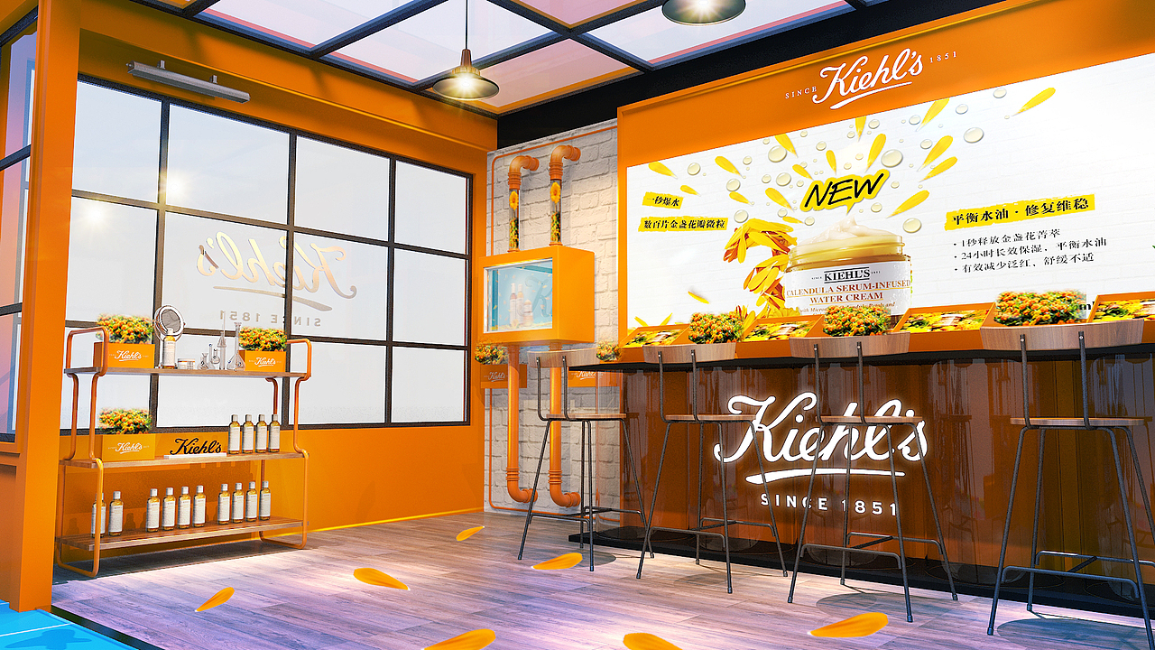 科顏氏 曼谷小展臺(tái)（圖ZMjMxNDU3ODIw） - 展陳設(shè)計(jì) - 站酷設(shè)計(jì)師憨憨的小傻蛋原創(chuàng)素材 - 站酷ZCOOL