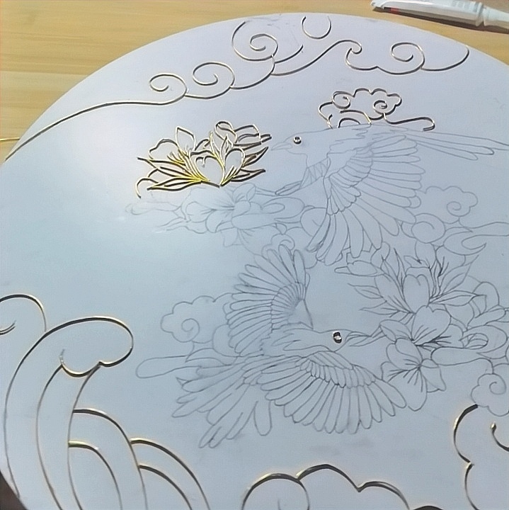 掐丝珐琅——喜上眉梢