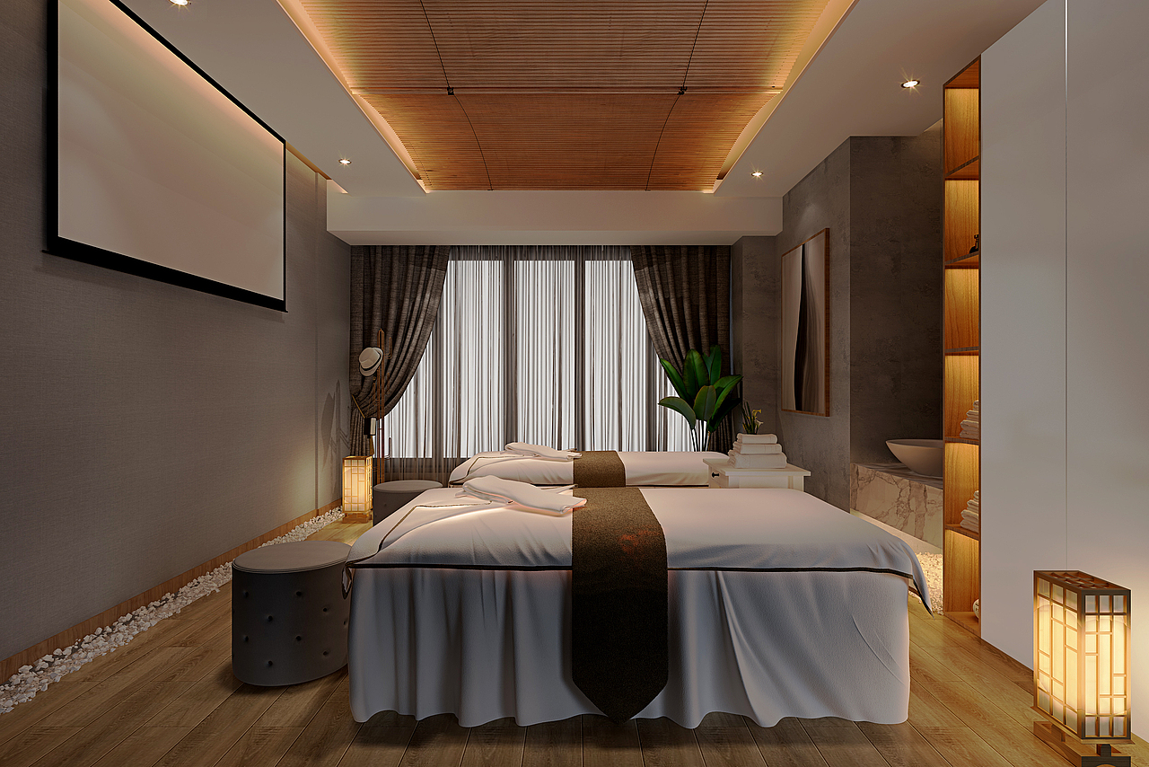 日式养生足疗馆（图ZMTg2NzQwNzY4） - 家装设计 - 站酷设计师苏黎世的猫Miya原创素材 - 站酷ZCOOL