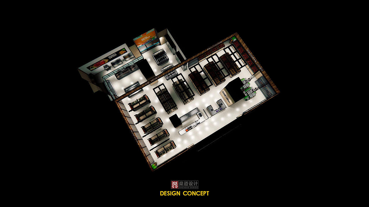 生鲜超市空间设计方案（图ZMjUzNTQ1MDQw） - 商业空间设计 - 站酷设计师小强3678原创素材 - 站酷ZCOOL