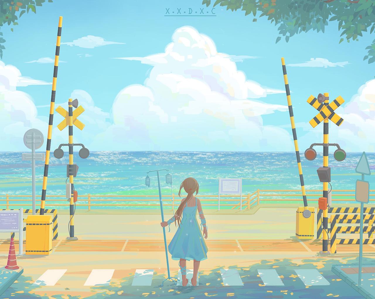 —站台系列插画—（图ZMjE4Mzk0MDA4） - 创作习作 - 站酷设计师唏嘘的星辰原创素材 - 站酷ZCOOL