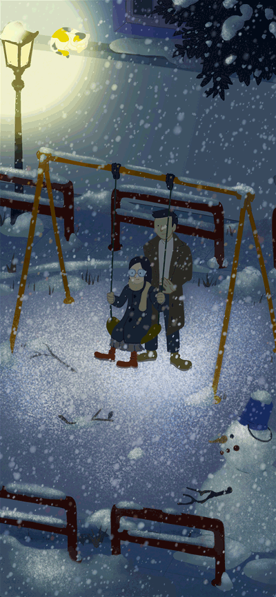 冬日gif|插画|商业插画|fannni_原创作品-站酷zcool