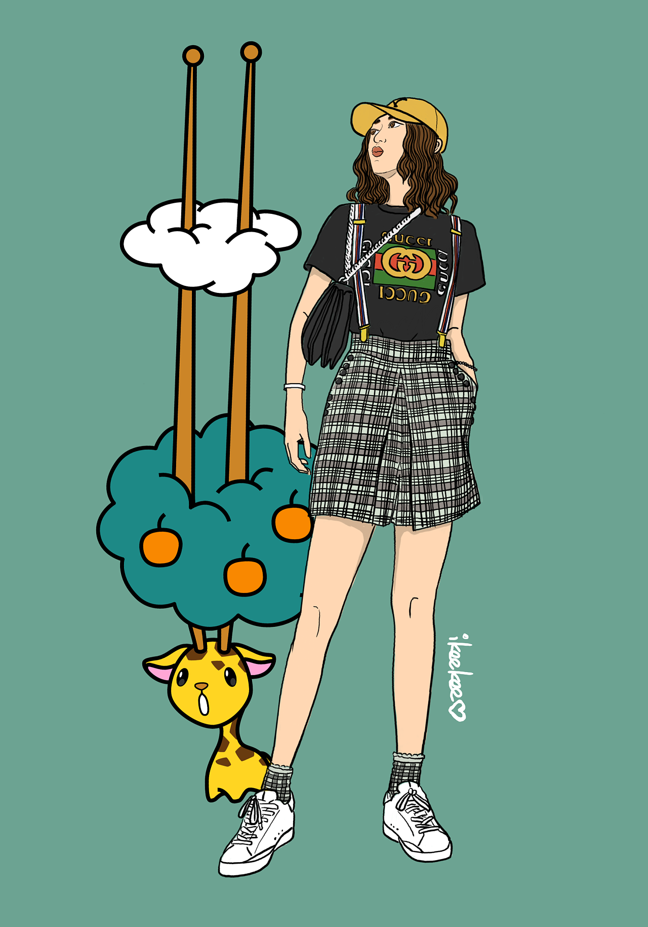 日常穿搭 手绘穿搭 原创人物插画