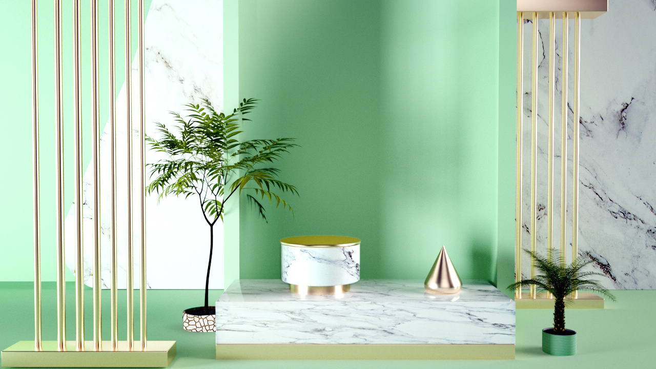 c4d电商展示场景