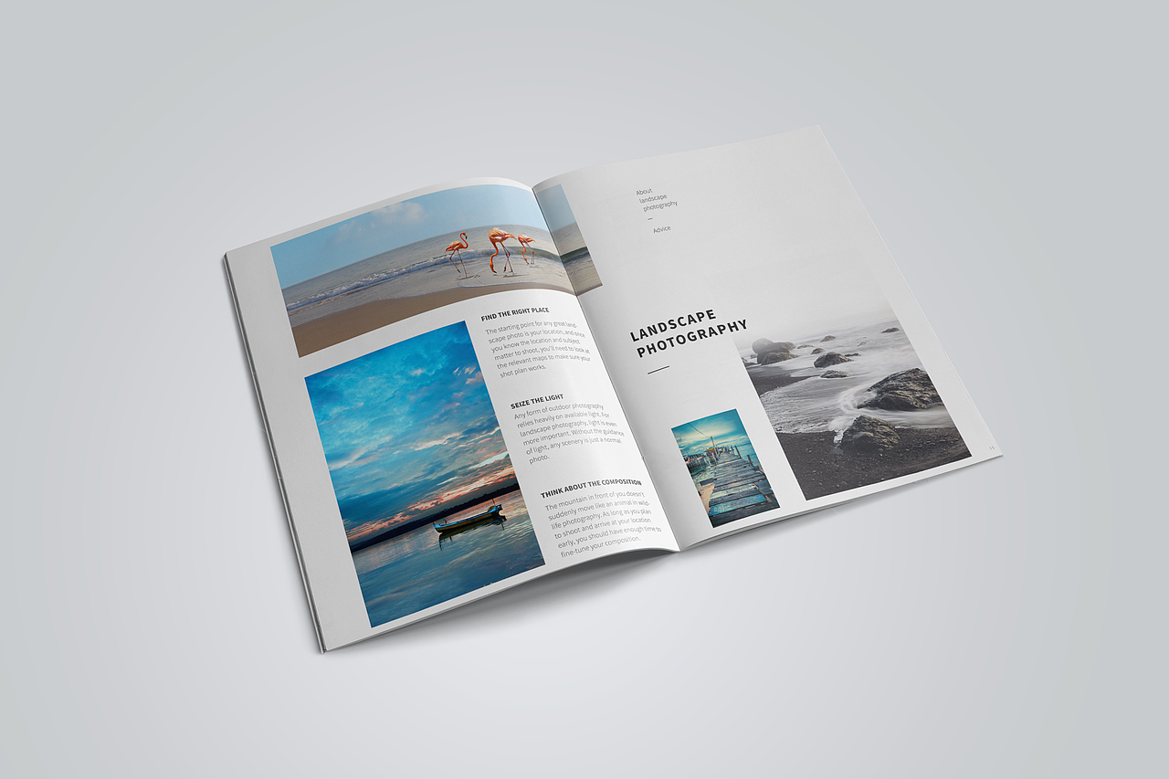 摄影宣传页画册