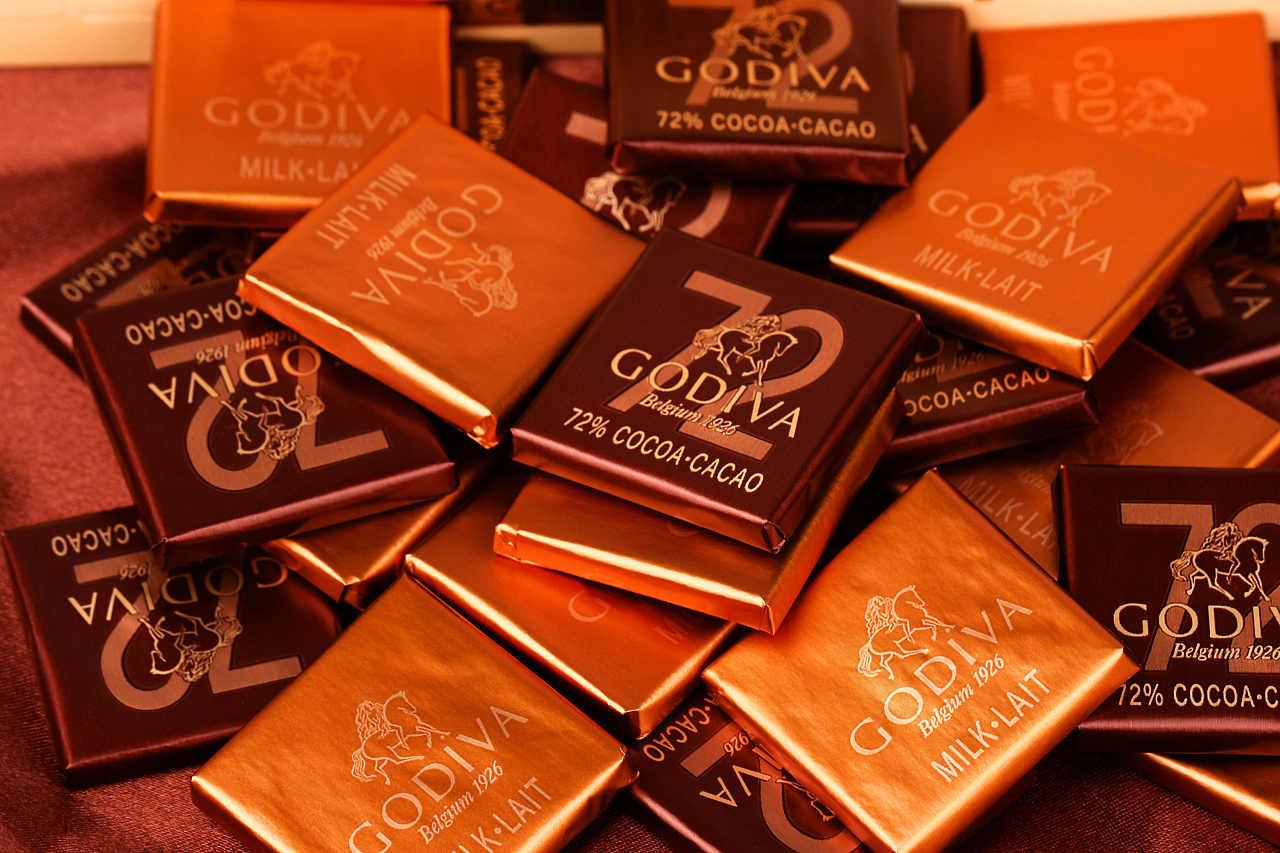 godiva巧克力产品拍摄