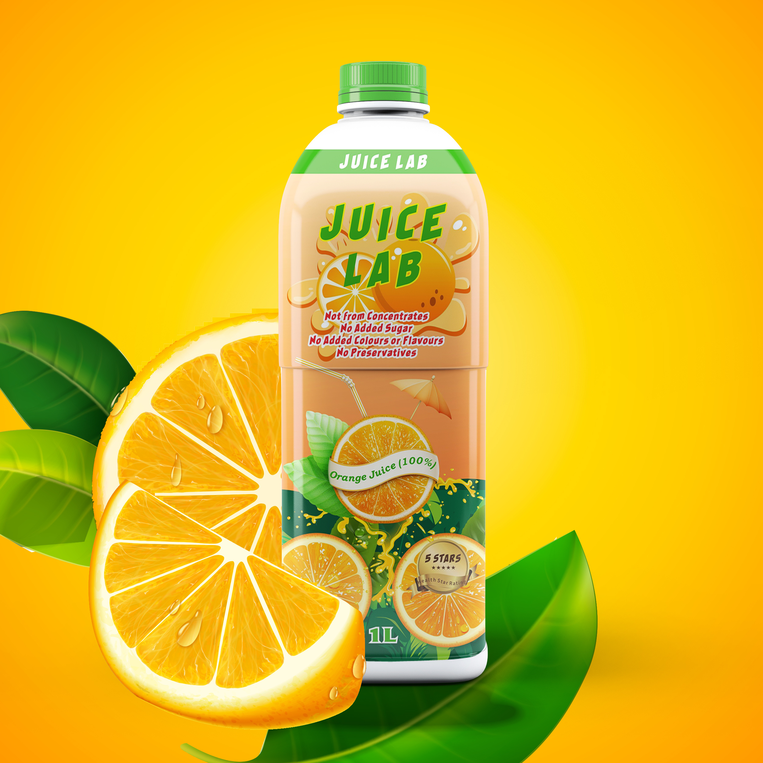 橙汁瓶贴设计|平面|包装|望着天空的猪 - 原创作品 - 站酷 (zcool)