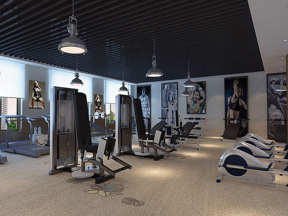 兰州健身房装修设计公司-瑞力健身房设计图|空间|家装设计|工装之家