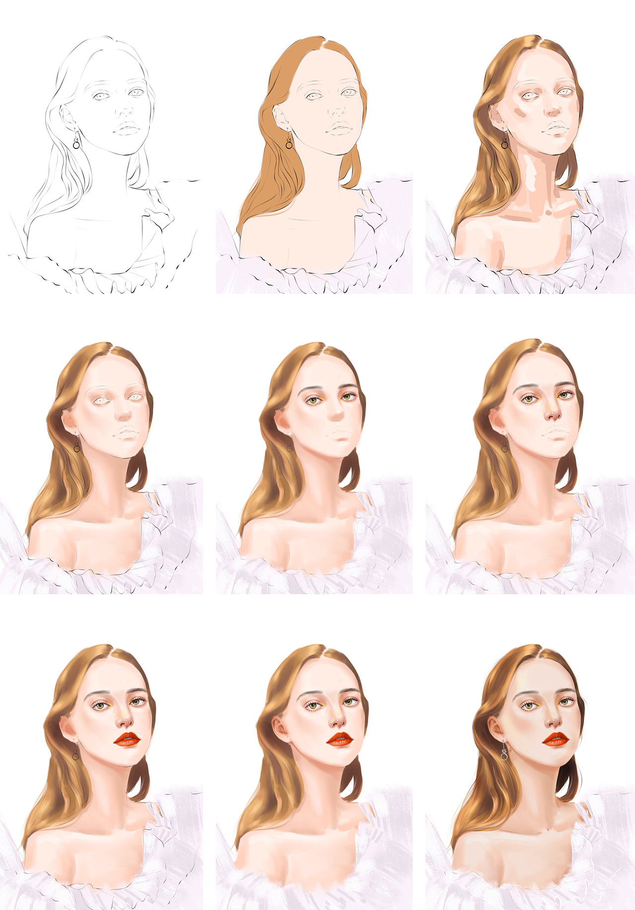 procreate时尚插画绘制步骤