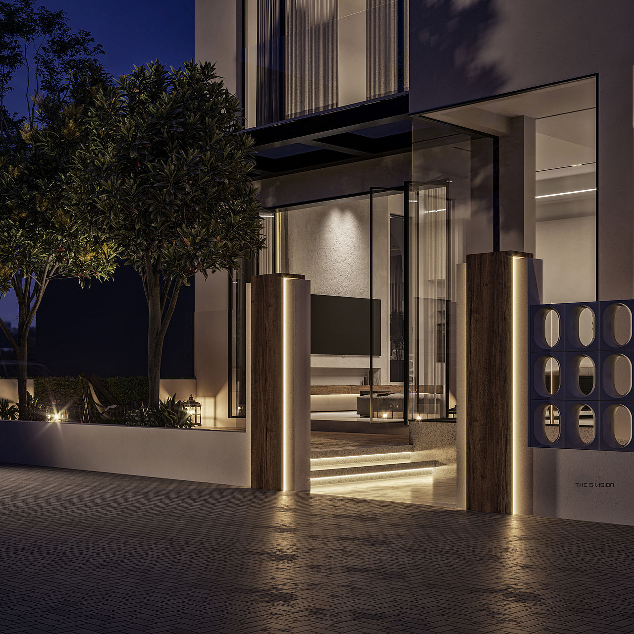 现代白色侘寂风别墅