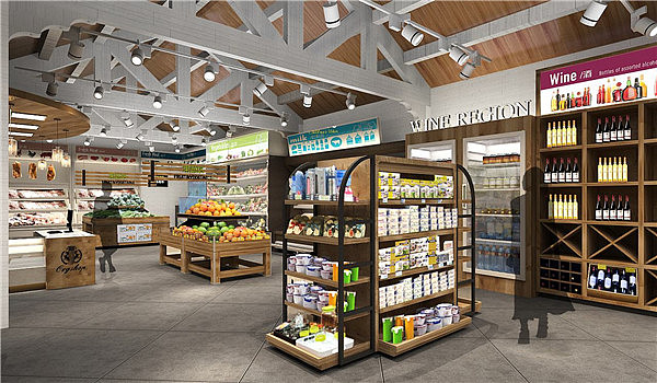 重庆超市装修设计效果图/便利店装修公司/超市预算报价