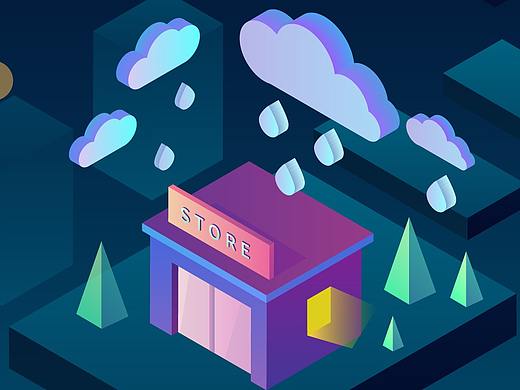 天气插画（个人主页-ZMzQ0MzkxMjg=） - APP界面 - 站酷设计师静爱旋律原创素材 - 站酷ZCOOL