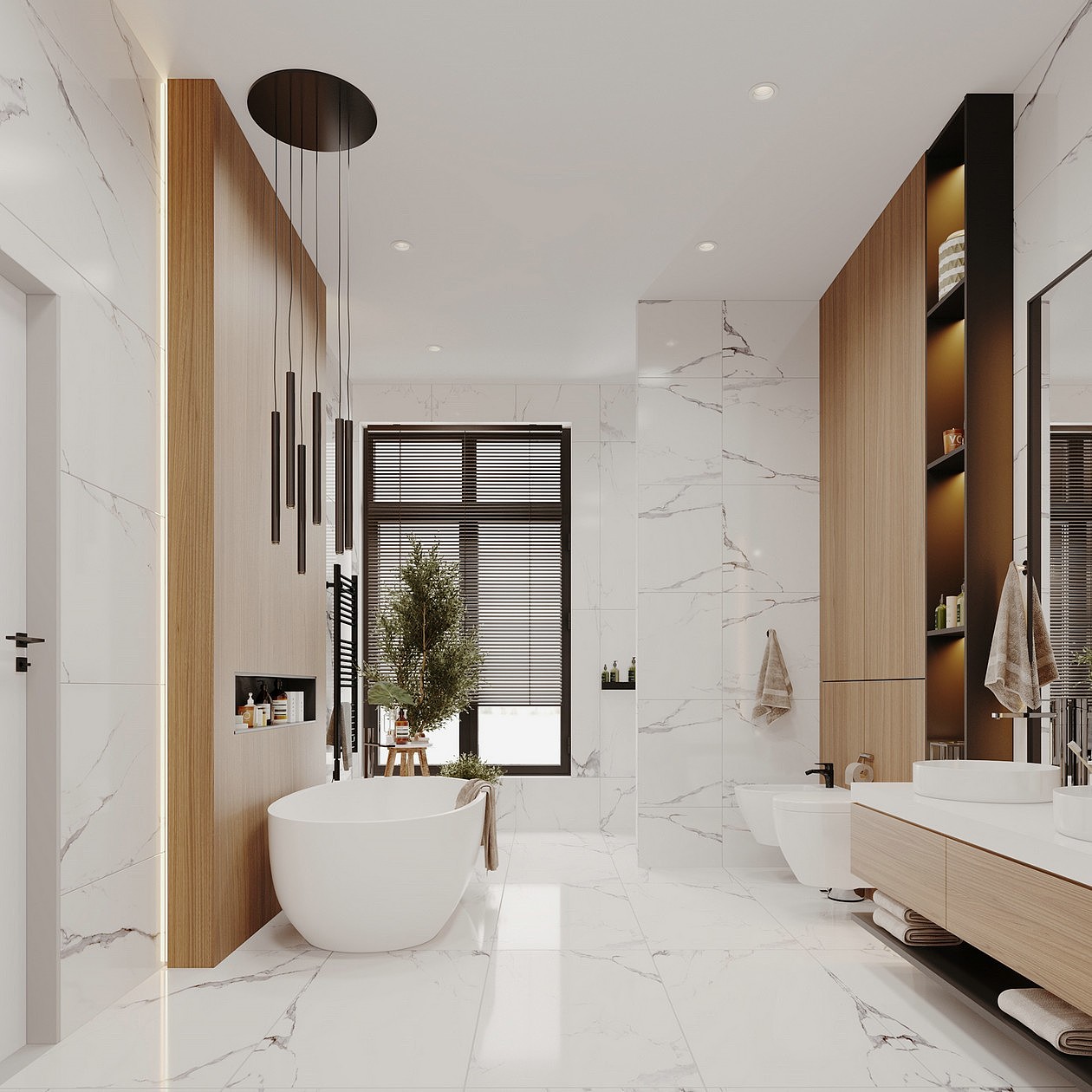 现代简约空间 蓝图盖章 钢结构效果图15556020536