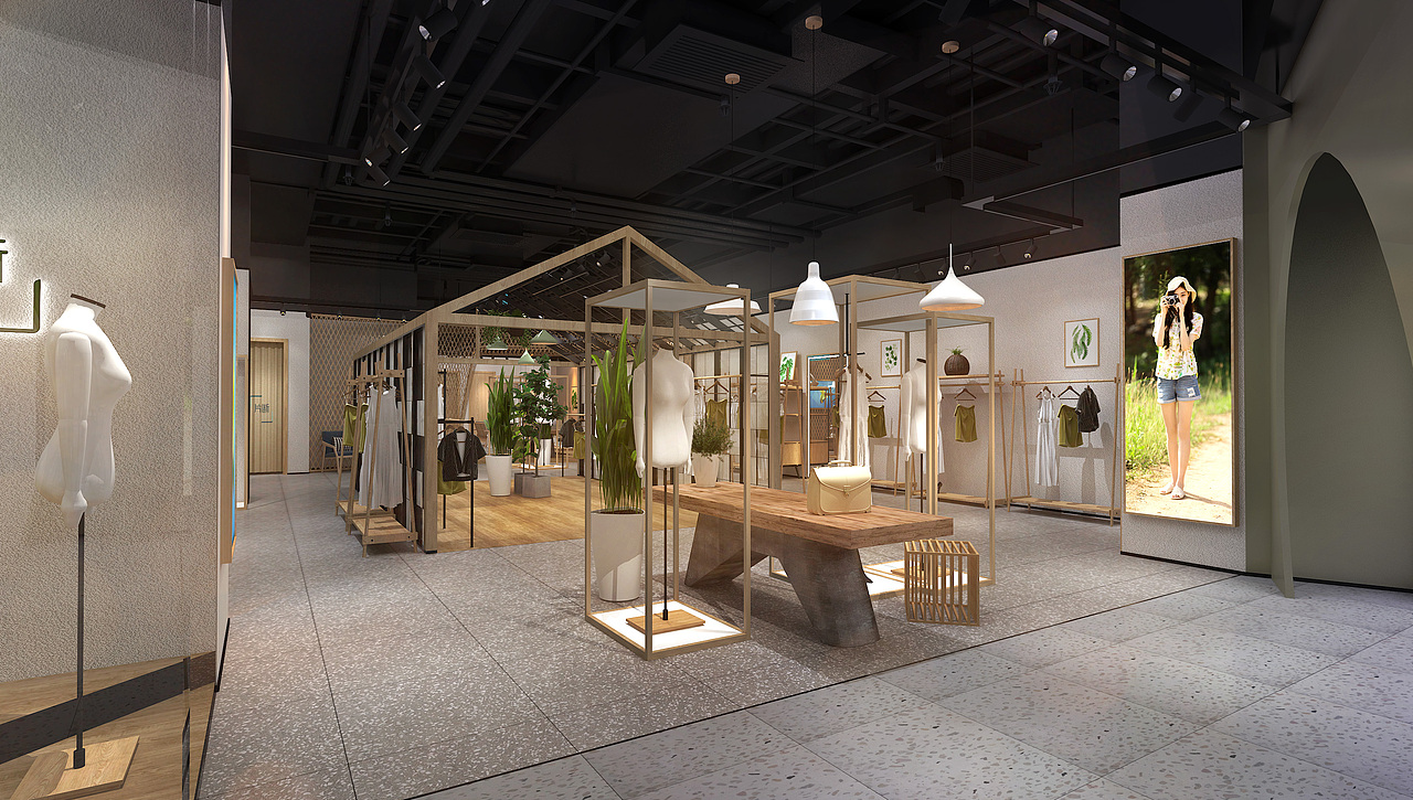 片段女装店（图ZMjQxMTQ1NzIw） - 建筑/空间 - 站酷设计师Z63348636原创素材 - 站酷ZCOOL