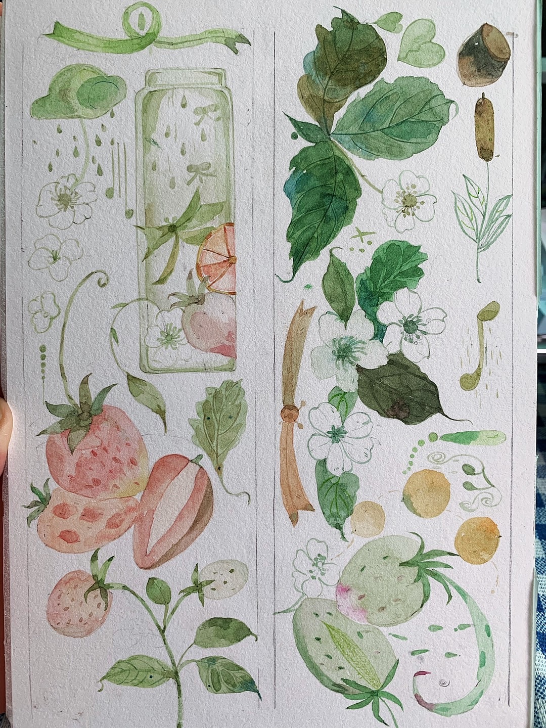 纸胶带（原创） | 夏之莓莓（图ZMjY1ODI4MDA0） - 艺术插画 - 站酷设计师玛吉阿弥原创素材 - 站酷ZCOOL