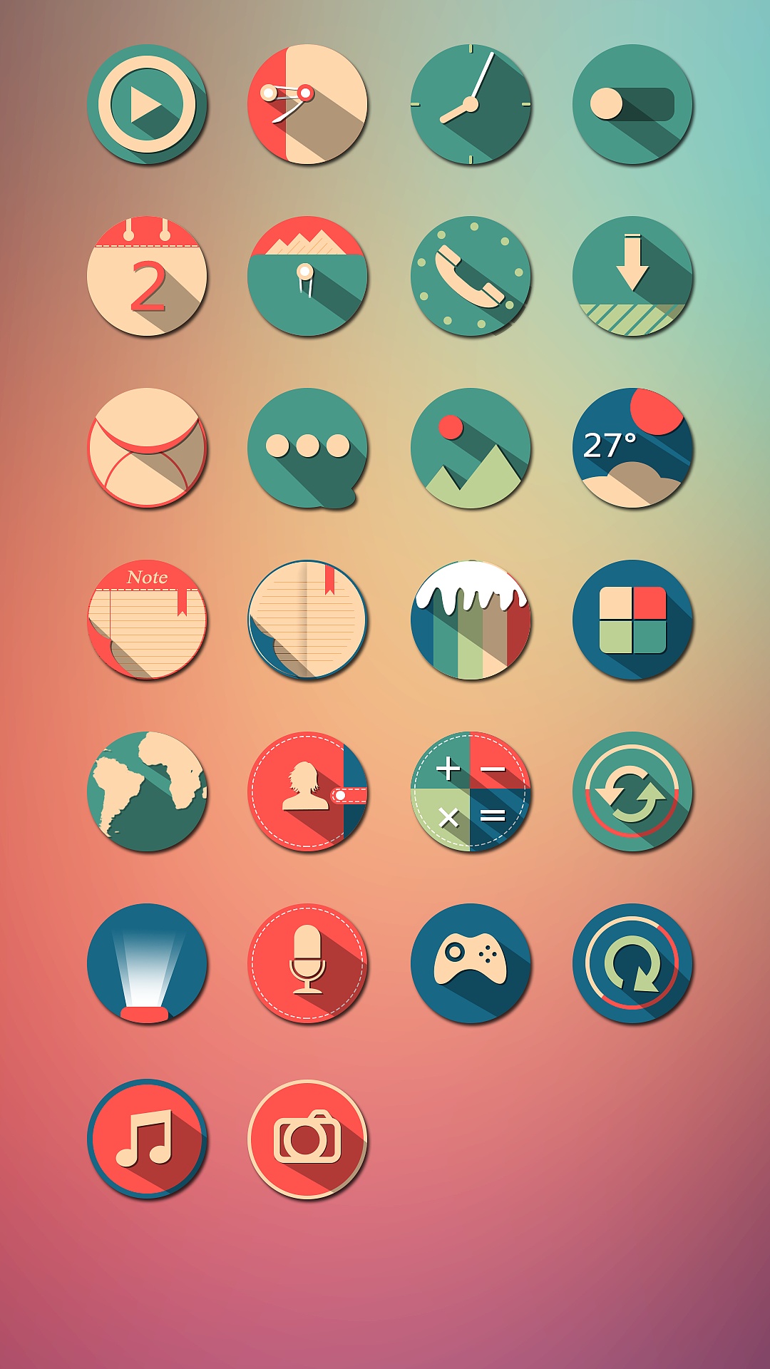 一组英伦风复古图标