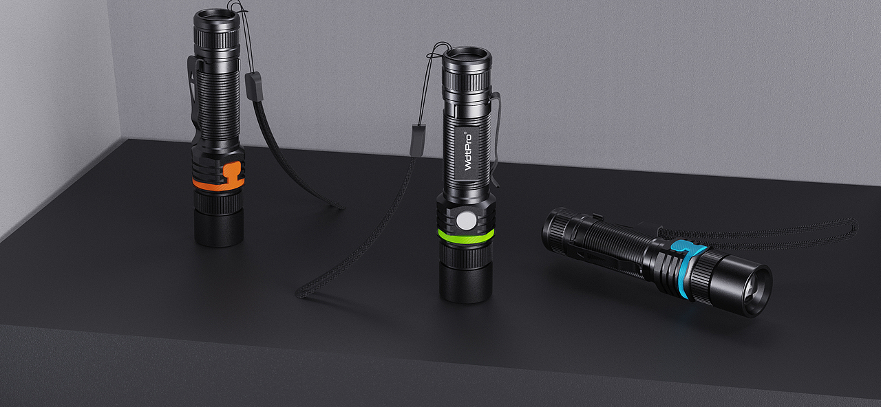 手电筒产品外观设计-2020年部分工作作品