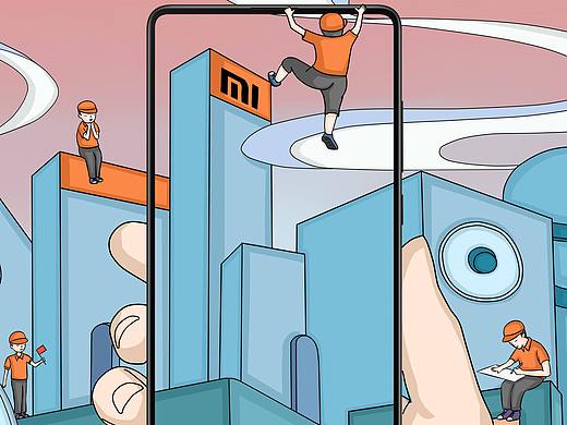 小米MIX2全面屏海报创意设计大赛