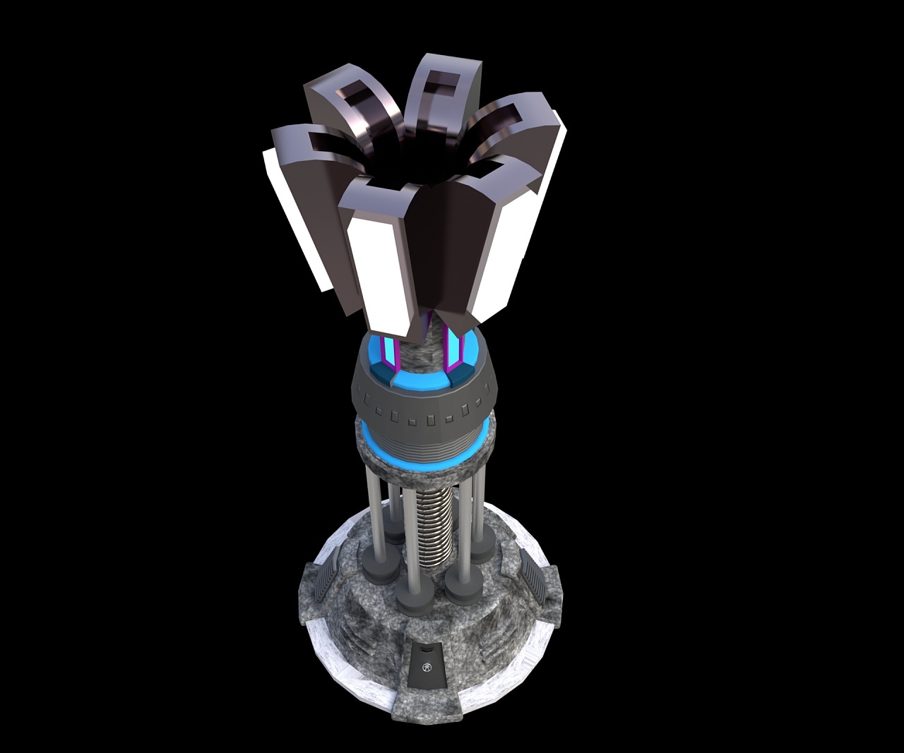 红色警戒光棱塔